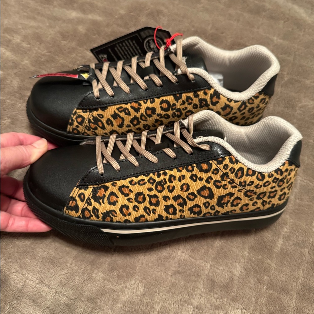 Rocky Leopard Print Work Sneakers